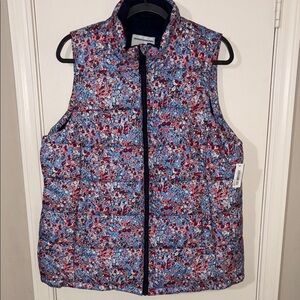 Amazon Essentials Blue and Red Quilted Vest